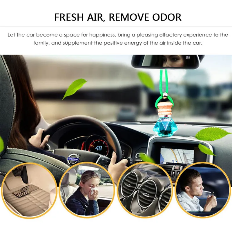 Автомобильный освежитель воздуха Авто запах духов в автомобиле подвесная бутыль для ароматизатора подвесной диффузор освежитель воздуха в автомобильных аксессуарах