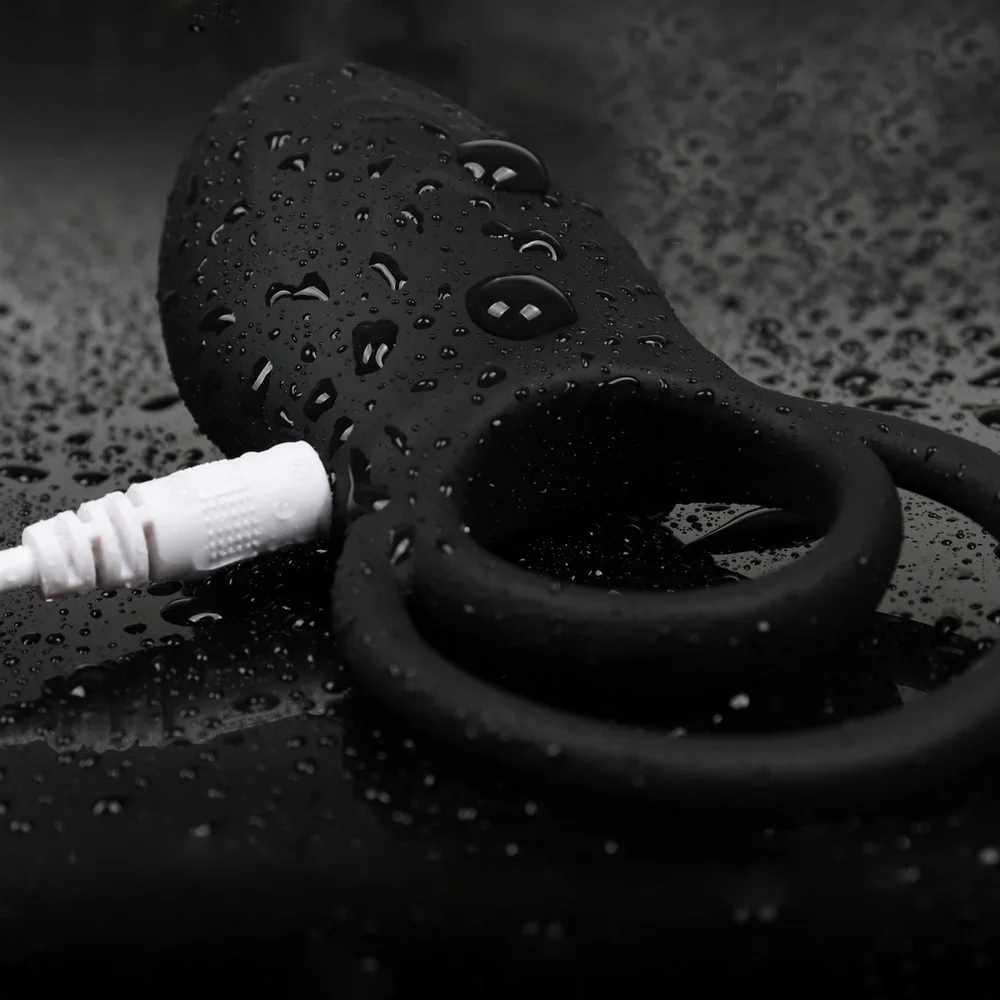 10 Speeds Cock Delay Ring Vibrating Sex Products Vibrator Delay Premature Ejaculation Clitoris Massager Lock Penis for Men Sex Shop (3)