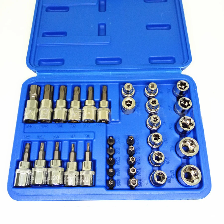 Hand Tools Inch Sleeve Chrome Vanadium Steel Socket Car Repair Tool Ratchet Set Torque Wrench Combination Bit a Wrench Set