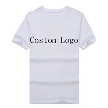 2016 New Fashion Men’s custom logo T Shirts Short Sleeve Man Clothing 100% Cotton free shipping