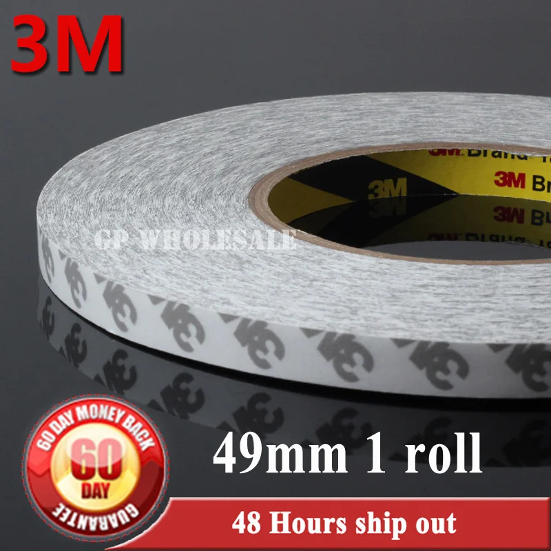 1x 49mm *50M 3M 9080 Double Sided Adhesive Tape for Auto, Laptop, Mobilephone Industrial Mount, Joint 3m double side adhesive tape for auto 3000cm x 0 8cm