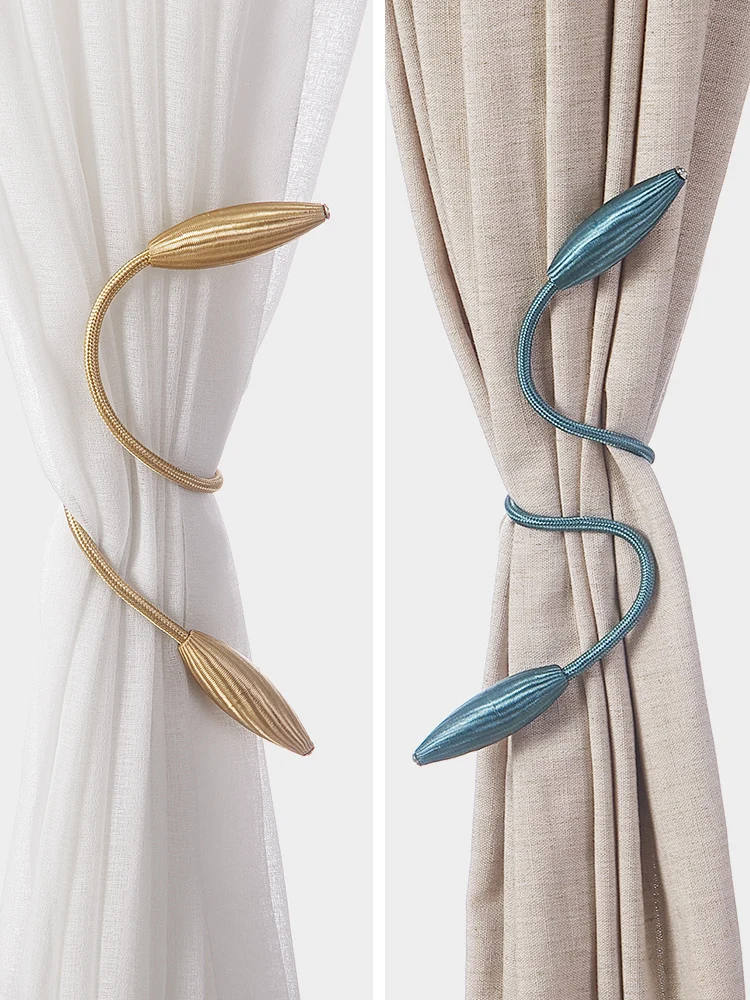 

Modern Minimalist Metal Curtain Buckle Straps Home Bedroom Living Room Curtain Tie Bundle Buckle Tie Rope