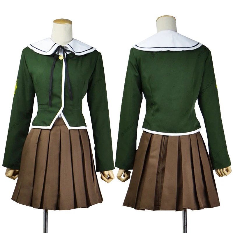 Danganronpa Dangan-Ronpa Chihiro Fujisaki Uniform Cosplay Costume Dress