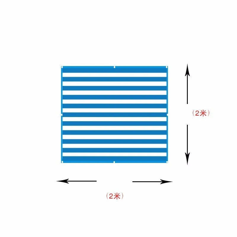 Сине-белые полосы солнцезащитный тент парус нейлоновая сетка для наружной затенения сада во дворе балкона навесы Садовые принадлежности