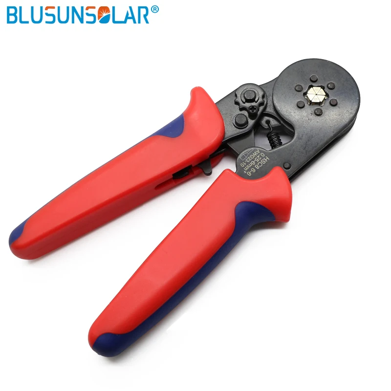 High quality HSC8 6 Cable End-sleeves Crimping Plier Self Adjusting Ratcheting Ferrule Crimper 0.25-6.0mm2(24-10 AWG) | Инструменты