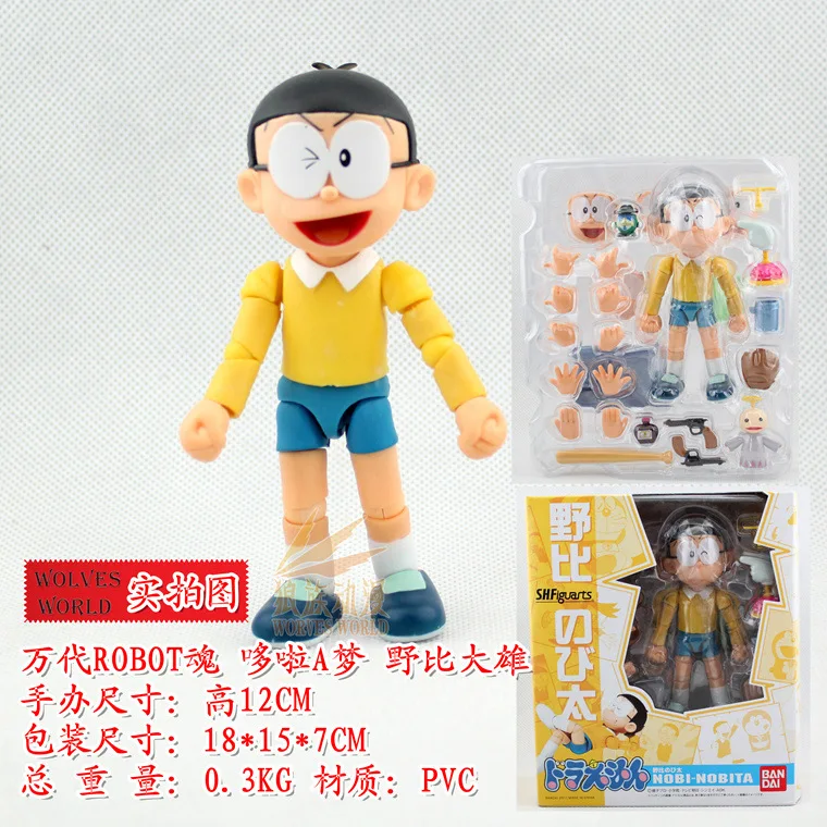 

Doraemon Nobi Nobita robot Anime Action Figure Collection toys for christmas gift Free shipping with retail box