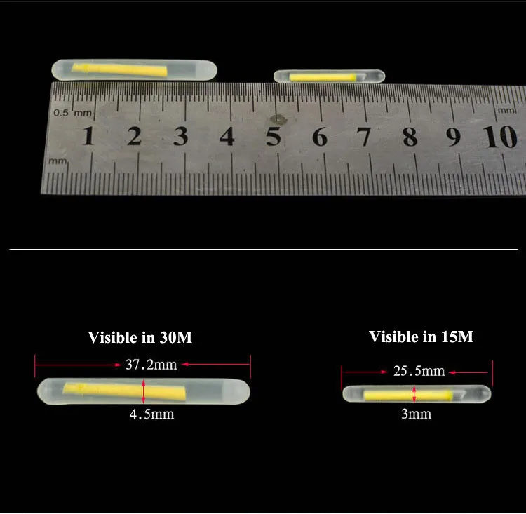 Рыболовные снасти 5 шт./пакет 2,9 мм* 25 мм поплавок для ночной рыбалки поплавок светящаяся палка поплавок для рыбалки