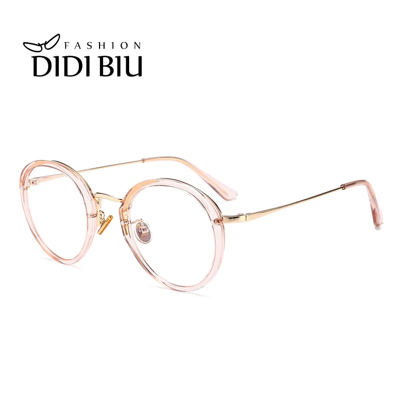 

DIDI Transparent Frame TR90 Titanium Eyeglasses Clear Fashion Glasses For Ladies Male Round Oval Eyewear Plain Optical Lens W829