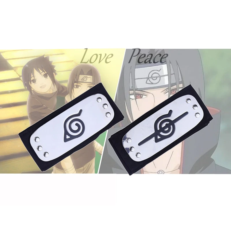 

Naruto Kakashi headband cosplay Costumes Accessories toys Props Itachi akatsuki Anime headband Peace Love