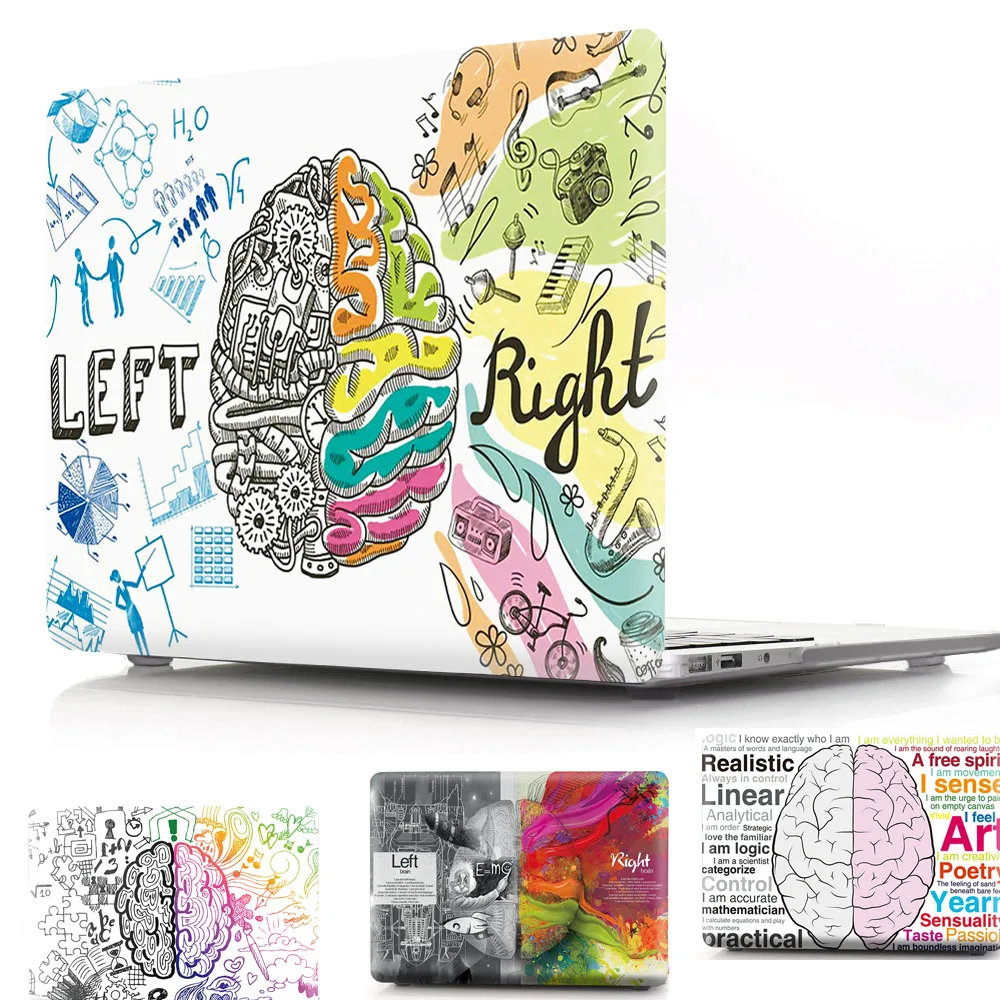 Brain Printing Hard Cover For Apple MacBook Air Pro Retina 11 12 13  For Mac book New Pro 13 15 inch with Touch Bar A1989/A1932