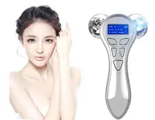 Top Grade 3D manual micro-current rolling wheel thin face massage instrument shaping tight skin beauty pulse massager thin face Top Grade 3D manual micro-current rolling wheel thin face massage instrument shaping tight skin beauty pulse massager thin face