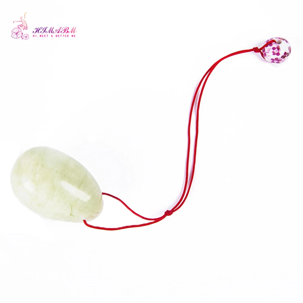 HIMABM 1 piece natural jade egg for Kegel Exercise pelvic floor muscles vaginal tightening exercise yoni egg ben wa ball HIMABM 1 piece natural jade egg for Kegel Exercise pelvic floor muscles vaginal tightening exercise yoni egg ben wa ball