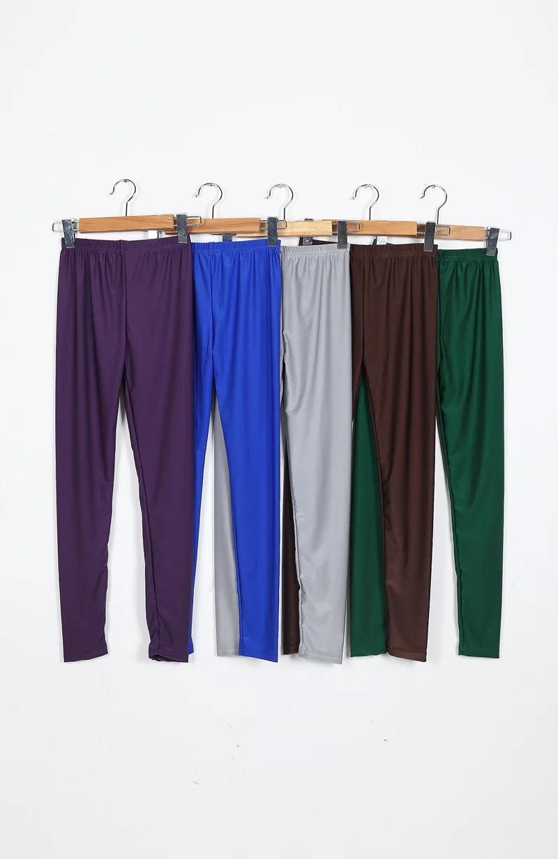 Women Solid Color Pant Leggings Large Shinny Elasticity Casual Trousers For Girl lululemon align leggings