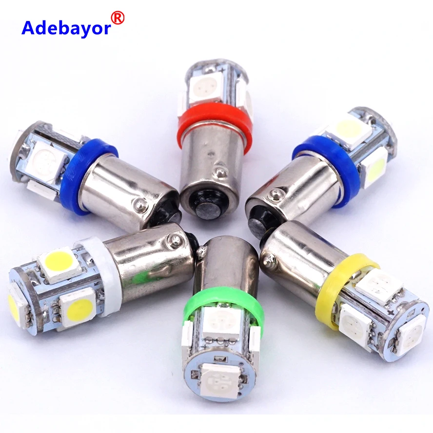 Светодиодсветодиодный светильник пы 50X T11 BA9S 5 SMD 5050 5SMD T4W 1445 Q65B H6W 182 53 57