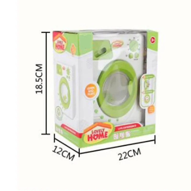  Simulation Washing machine Toy Children Pretend Play Household appliances Electric toy Develop Hous