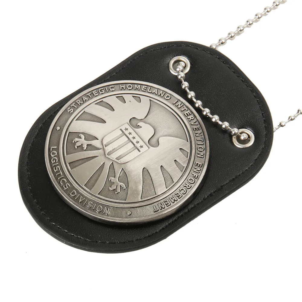 

1pcs New Arrival Official Agents of shield S.H.I.E.L.D. Metal SHIELD Badge Pin & Badge Holder On Sale