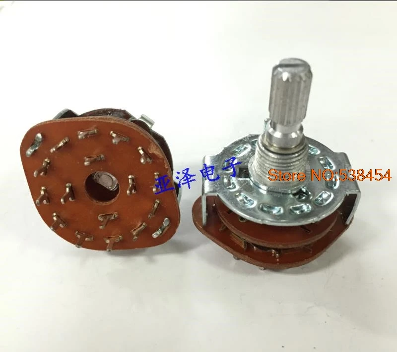 5PCS High quality rotating band switch 4 knife 3 gear chassis signal