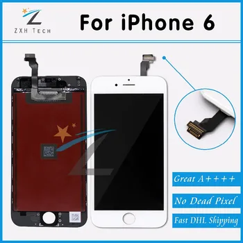 

50PCS/LOT A++ For iPhone 6 LCD Assembly iPhone 6 Display with Touch Screen Digitizer Replacement Brand New Free Shipping