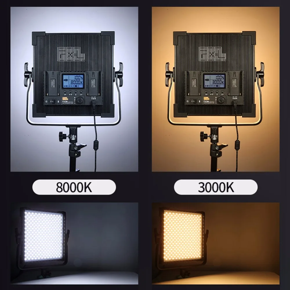 Pixel P45C светодиодный видео свет Регулируемая Цветовая температура 3000 K 8000 ЖК