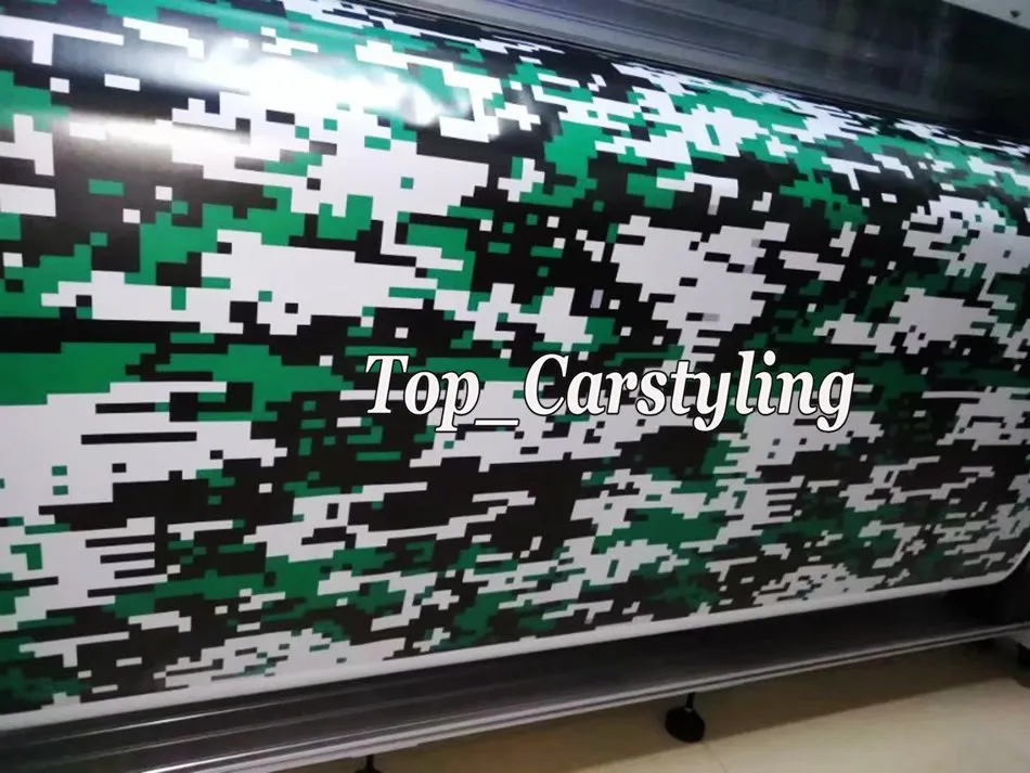 green pixed camo digital Tiger car wrapping covering with air bubble free (19)