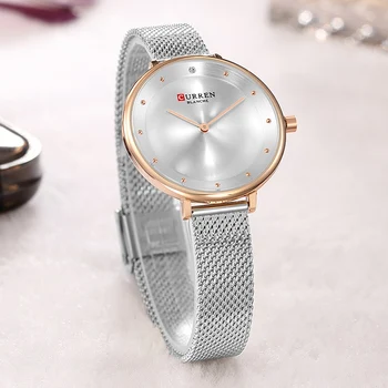 

2018 CURREN Fashion Elegant Quarts Women Watch Rose Gold Women Wrist Watch New Ladies Brand Luxury Relogio Feminino Reloj Mujer