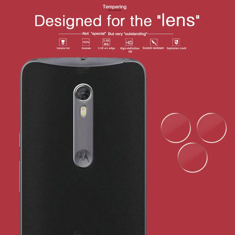 

Camera Lens Tempered Glass For MOTO X Style XT1570 XT1572 5.7 in Fingerprint Back Transparent Lens Protector Camera Film Glass