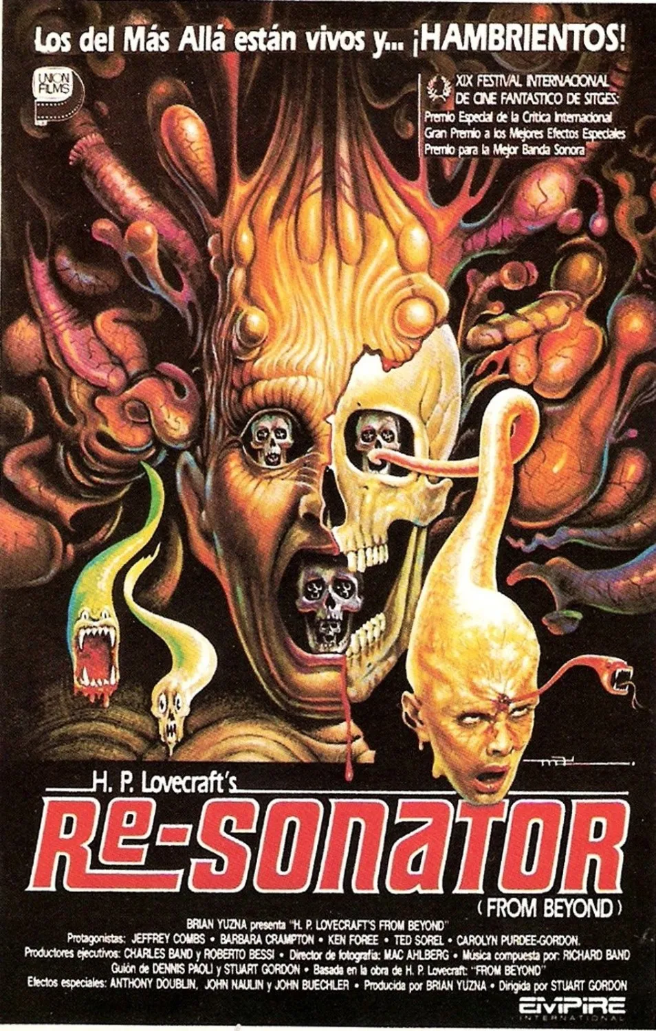FROM BEYOND aka RE-SONANTOR Movie SILK POSTER Decorative painting 24x36inch | Дом и сад