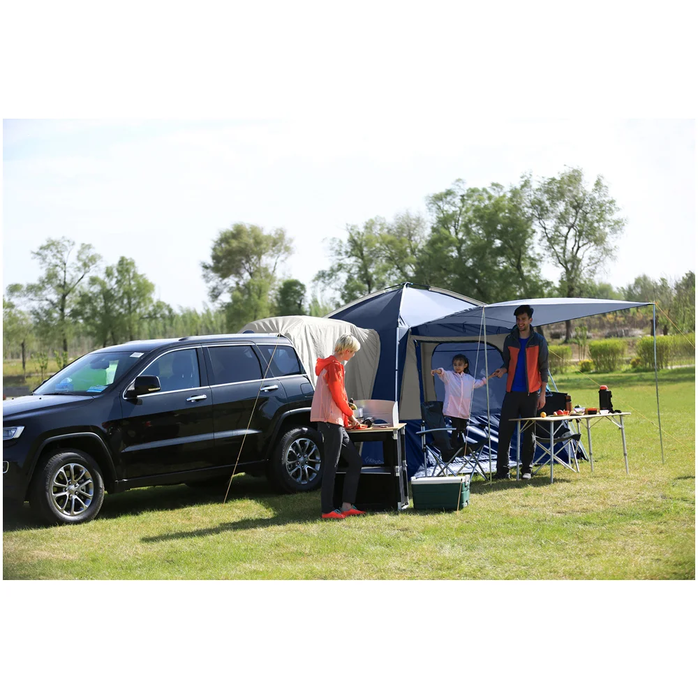 

KingCamp Self-driving Travelling Camping Tents 5-Person Camping Double layer 3-Season Using SUV Car Tent for Outdoor