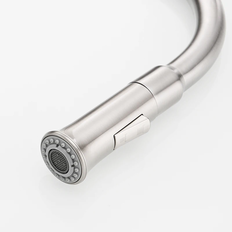 FLG Smart Touch Kitchen Faucets Touch Inductive Faucet Stainless Steel Single Handle Dual Outlet Water Modes Sink Mixer Tap