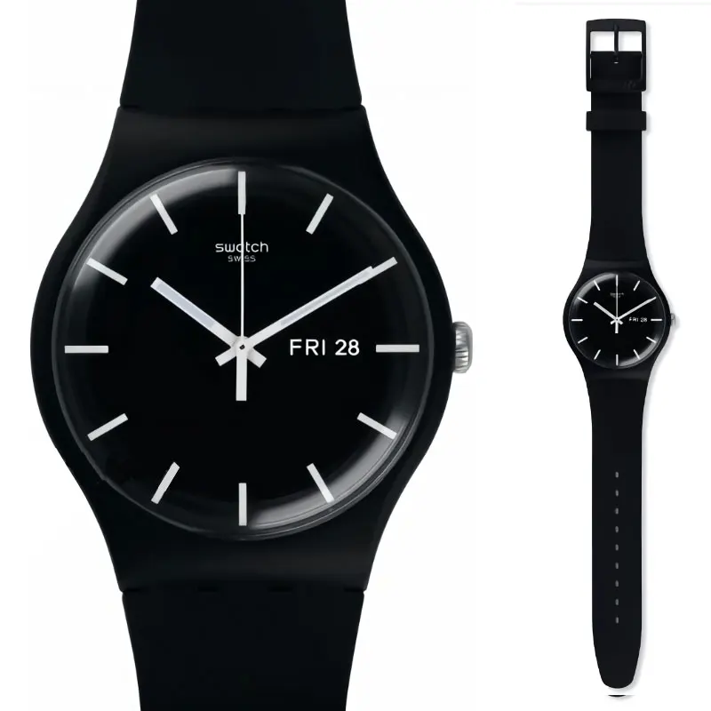 Swatch оригинальные кварцевые часы модные и для отдыха водонепроницаемые женские