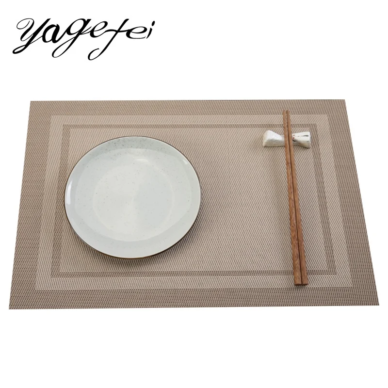 PVC Table Placemats Fashion Place Mat Dining Table Pad Placemats for
