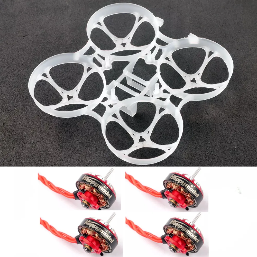 4 шт. Happymodel EX1102 9000KV 10000KV 13500KV 2-3S бесщеточный двигатель + комплект рамы V3 для Mobula7 HD