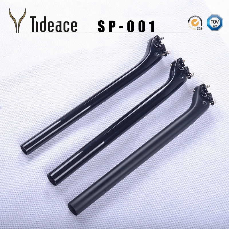 27.2mm or 31.6mm 400mm T800 Carbon Bike Seatpost Road MTB Mountain