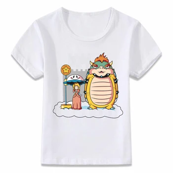 

Kids Clothes T Shirt Bowser and Princess Peach My Neighbor Totoro Children T-shirt for Boys and Girls Toddler Shirts Tee oal262