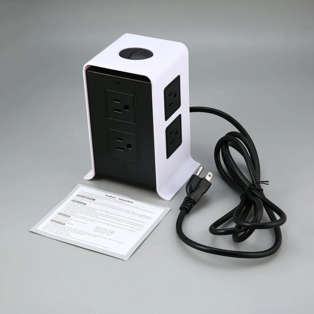 

1080P HD WiFi Vertical Multi-Socket Camera Wireless Charger Mini Camera with Smart 8-Outlet with 4-USB Output Power Strip