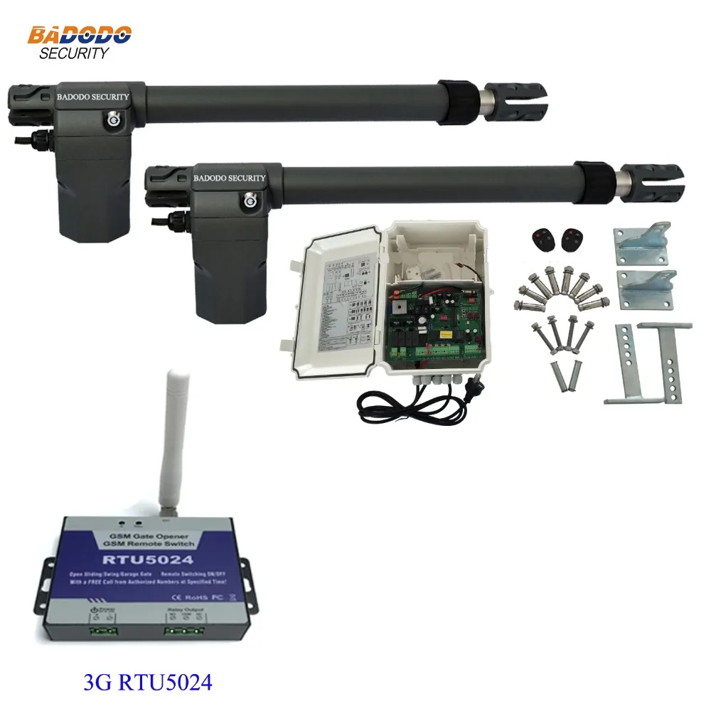 400KG heavy duty GSM automatic electric swing gate door Opener Operator