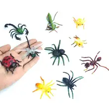10Pcs/Set Plastic Simulated Models Insects Spider Scorpion Mantis Animals Dolls For Children Play Adventure Toys
