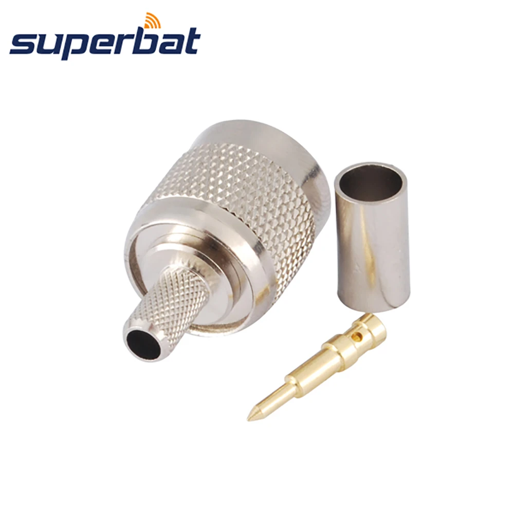 Superbat TNC обжимной разъем RF коаксиальный для кабеля RG58 RG142 LMR195|connector tnc|cable coaxial