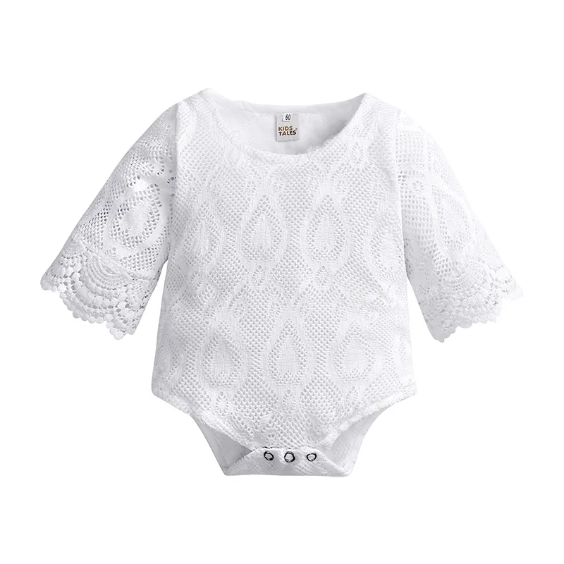 

Baby Bodysuit New 2019 Baby Girl Clothes Lace Long Sleeve Summer Baby Girl Bodysuits Twins Infant Clothing Baby