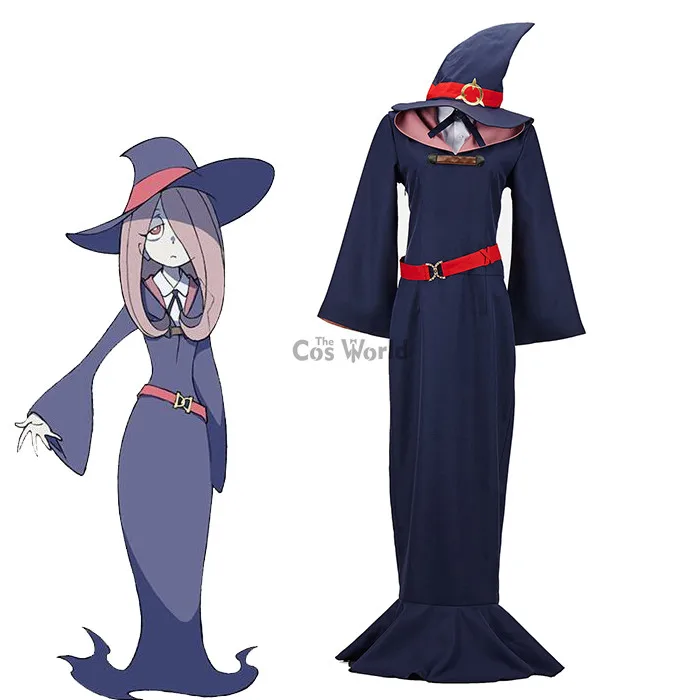 Anime Little Witch Academia halloween girls school uniform dress outfit  cosplay costume Cloak Hat Robe Outfit - AliExpress