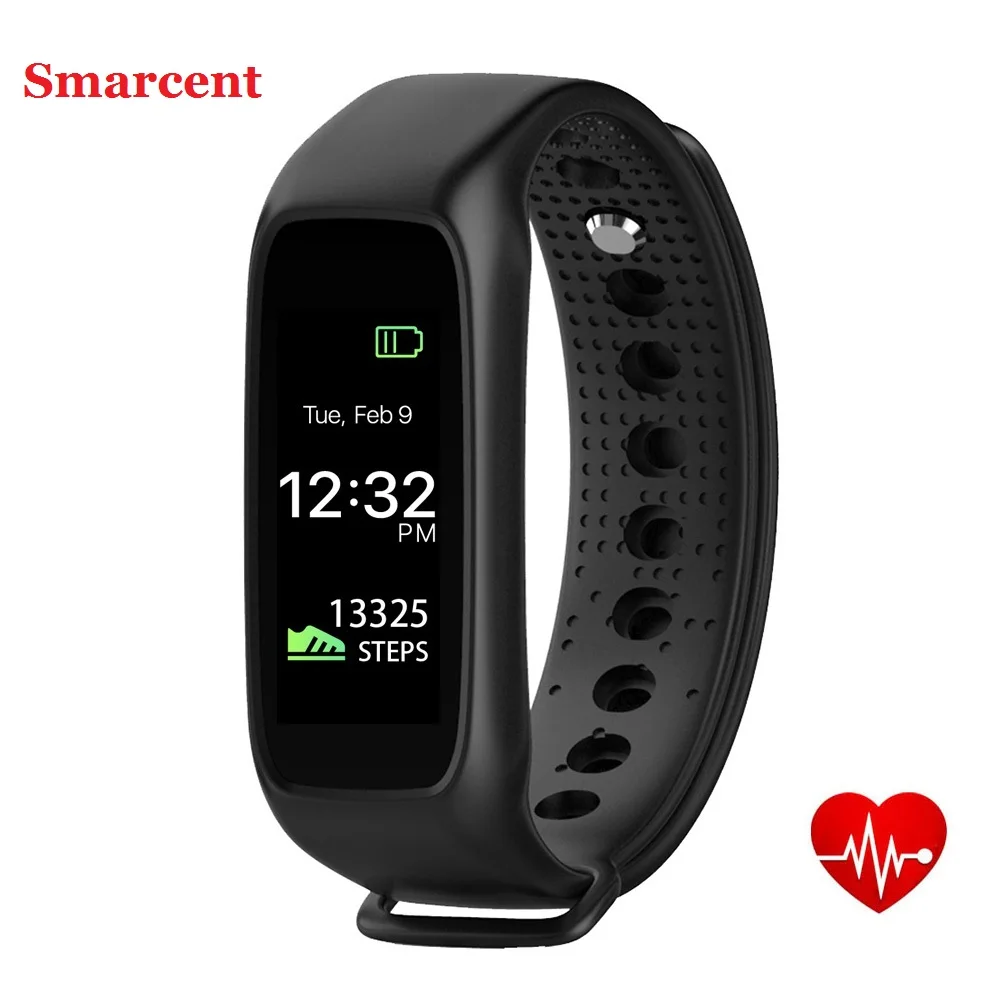 Smarcent L30 Bluetooth Smart Band Dynamic Heart Rate Monitor Full color TFT LCD Screen Smartband for