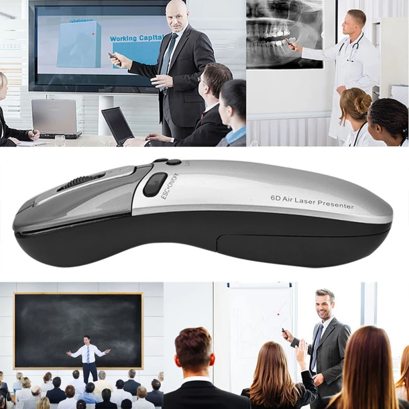 P 3 в 1 Многофункциональный 6D воздушная мышь+ лазерная указка ручка+ ведущий в PPT обучения конференции речи для ПК Smart tv ноутбука