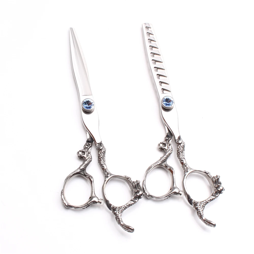 

5.5" Customized Brand Professional Hair Scissors Cutting Shears Thinning Shears Hairdressing Scissors Barber Scissors DIY C9006