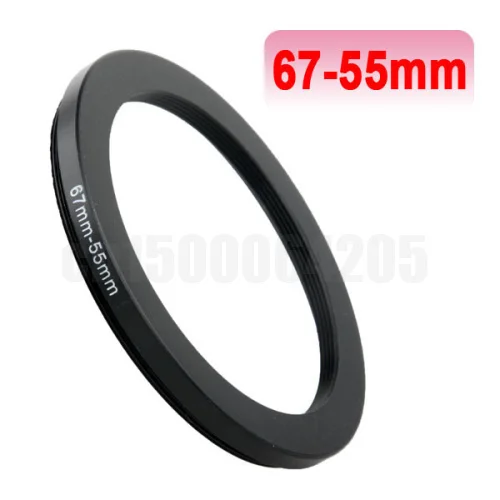 

67mm-55mm 67-55 67 to 55 mm lens Step Down Filter Ring Stepping Adapter Adaptor Black