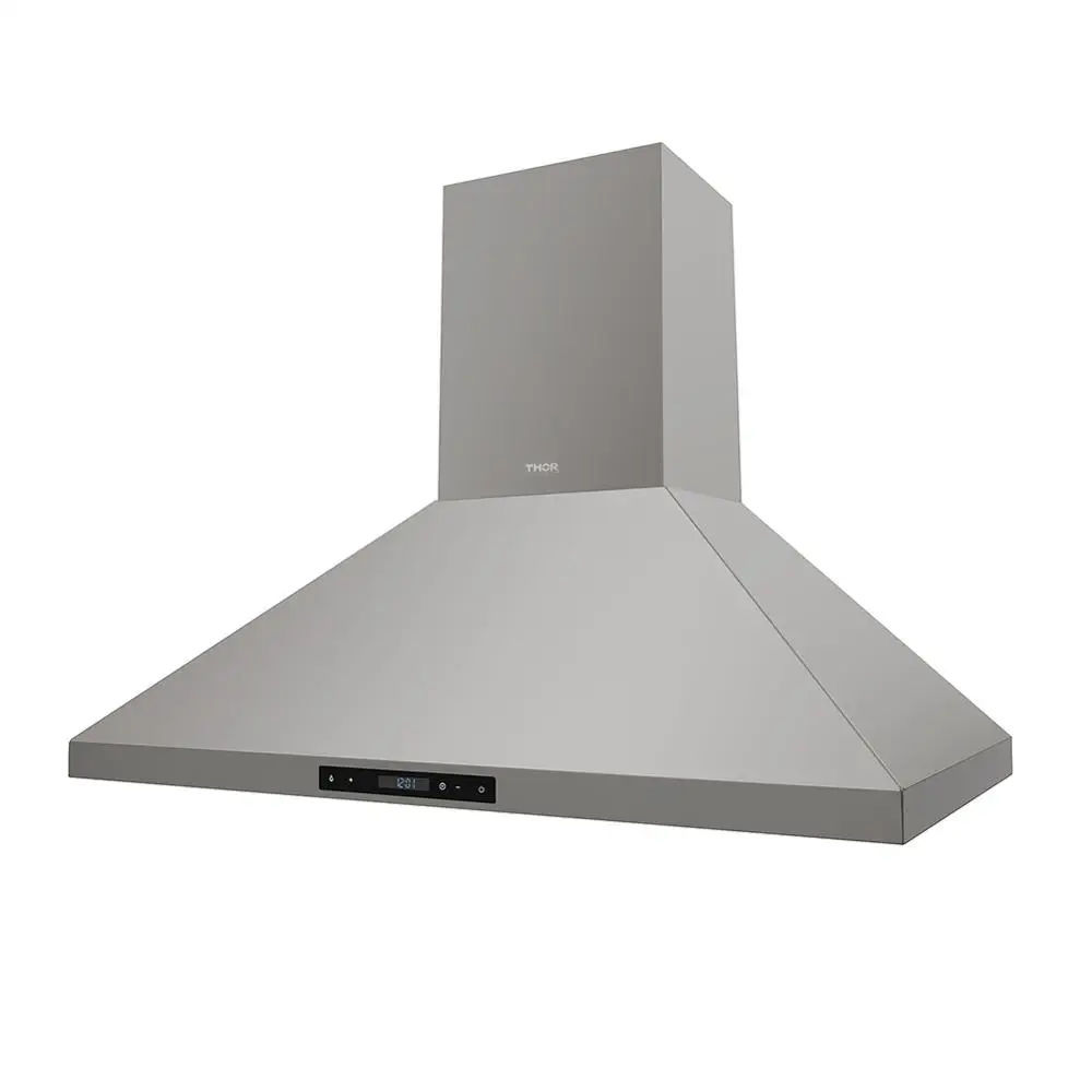 

36inch 600CFM Wall Mount Chimney Range Hood in Stainless Steel with LED Lights Touch Control with Display Remote Control