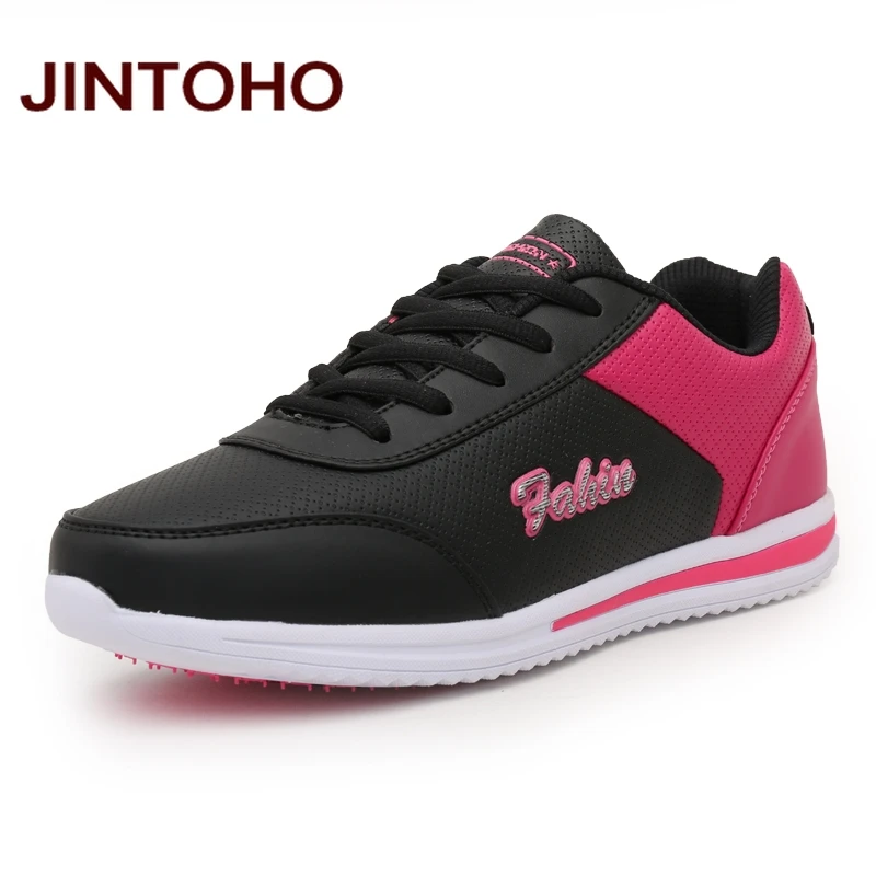 JINTOHO/дешевые женские кроссовки; спортивная обувь для бега для женщин; женская обувь; женские кроссовки; женская обувь для тренировок - Цвет: hei mei hong
