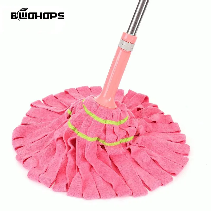 

Self-twisting Water Twist Mop Home Mop cloth No Hand Washing Lazy Squeeze Water Wring Dry Mop Cloth Cotton Thread Cotton Yarn