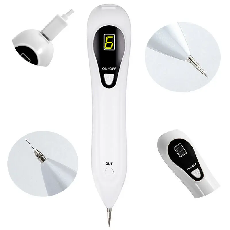 

Electric Laser Freckle Removal Pen LCD Skin Mole Dark Spot Face Wart Tag Remover