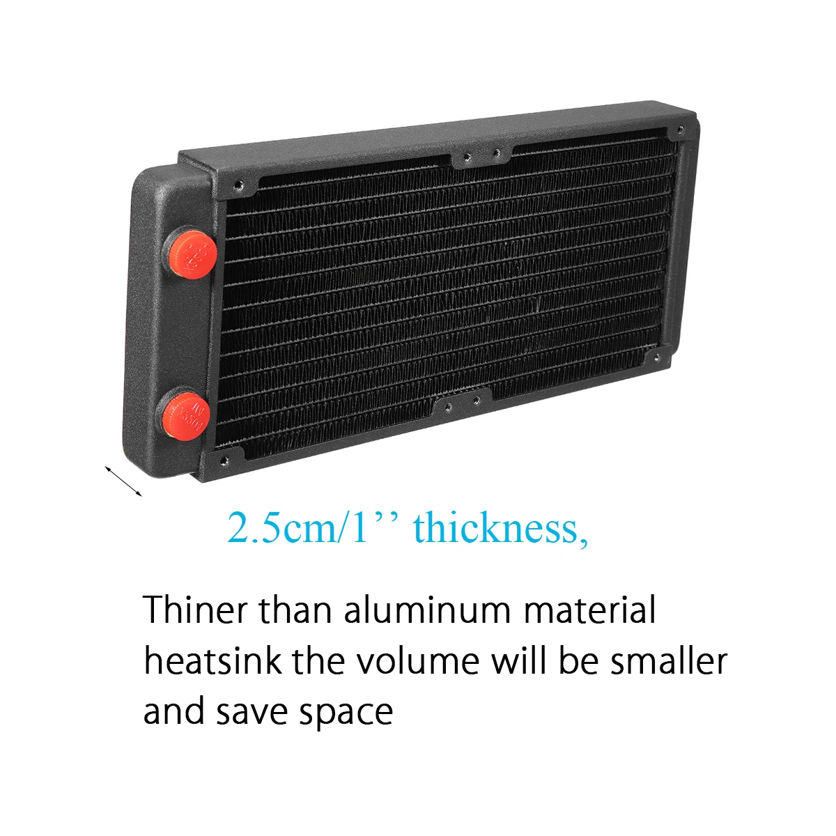 

LEORY 240mm Computer CPU Copper Radiator Exhaust Heat Exchanger Water Cooling Cooler Water Cooling Cooler Radiator Heatsink