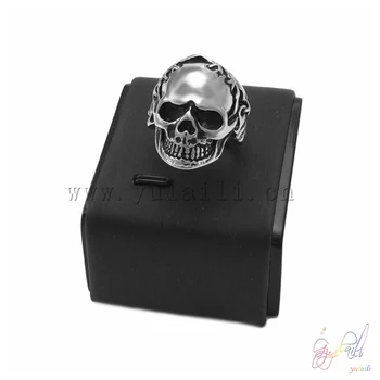

Yulaili Punk Style Skull Ring Pure Manual Wholesale 361L Stainless Steel Ring